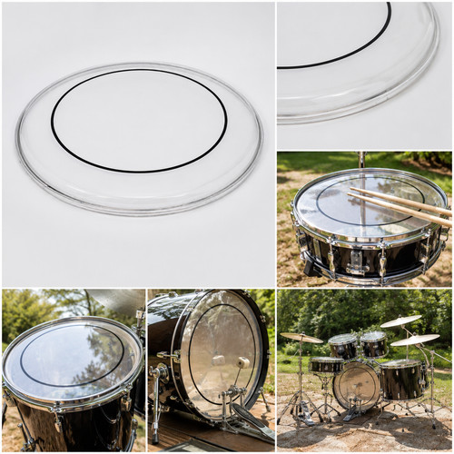 Clear drum head - drum, 13