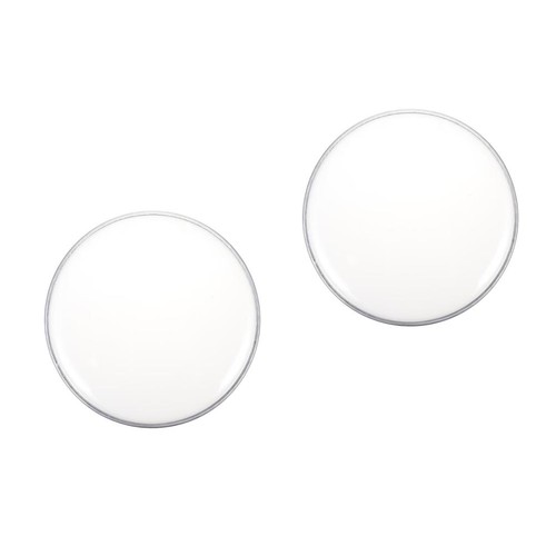 2pcs white polyester drum - white, head