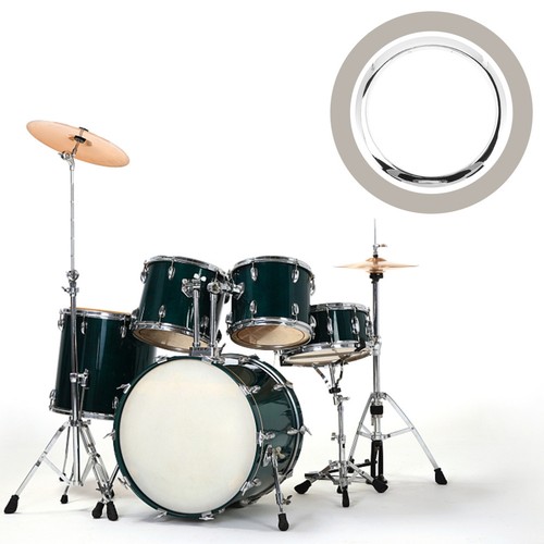 Bass drum skin opener silver - bass,